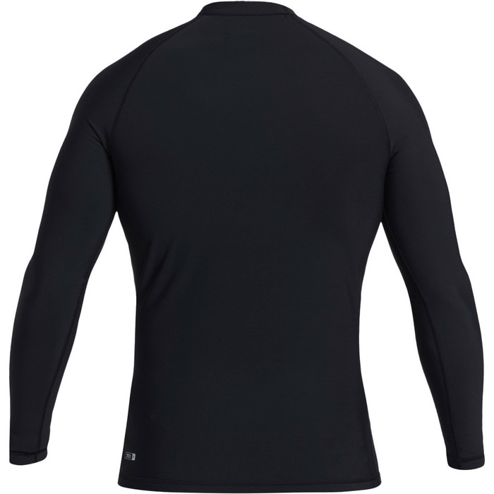 2023 Quiksilver Mens Heater Long Sleeve Rash Vest EQYWR03308 - Black